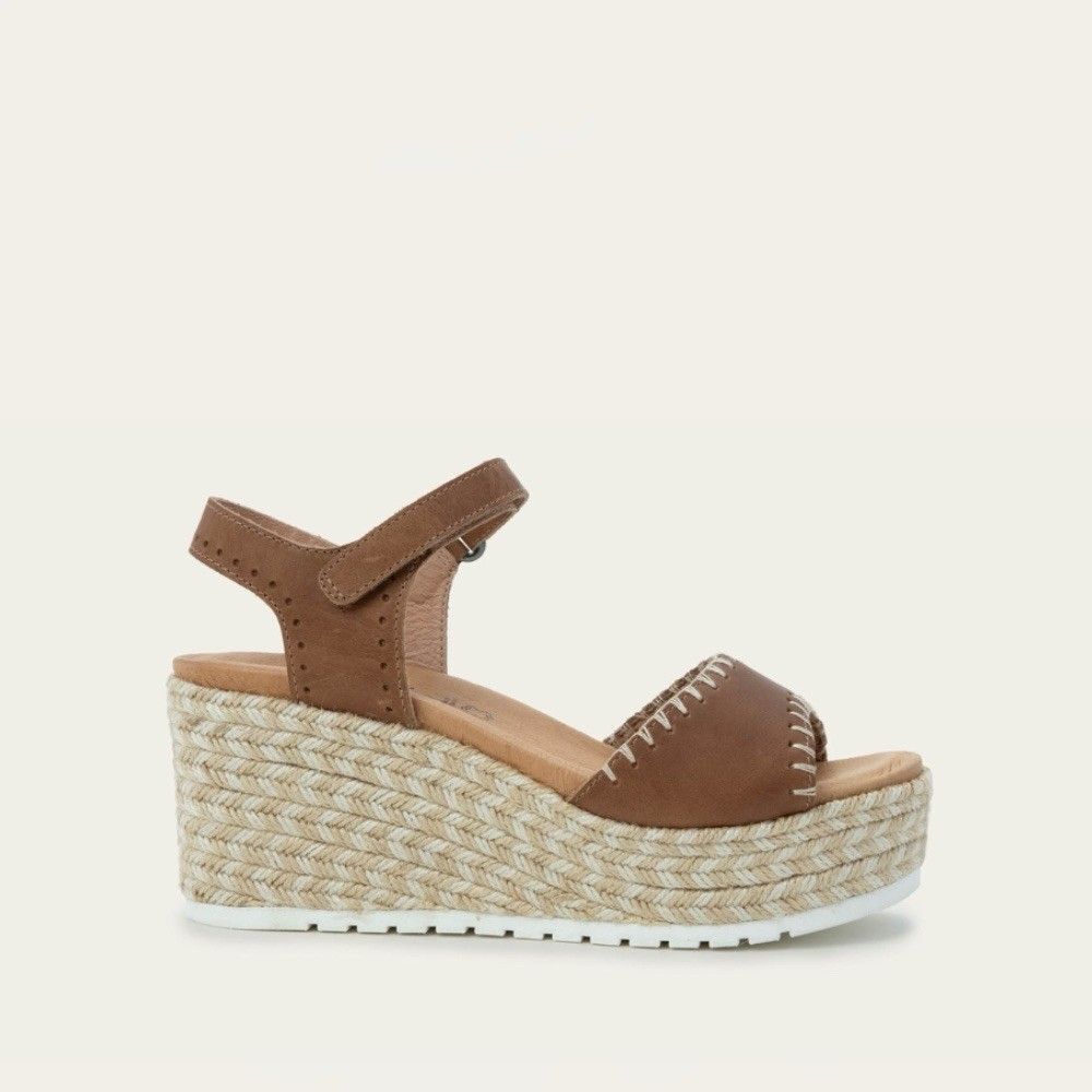 Naot Blanes Espadrille Platform Wedge Sandal Size US 8 - EU 39 NEW